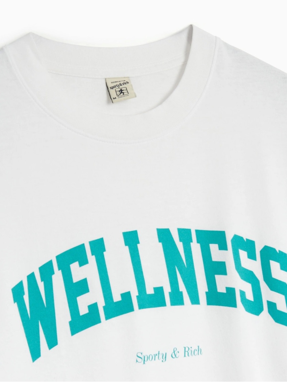 SPORTY AND RICH WELLNESS TEE TEAL